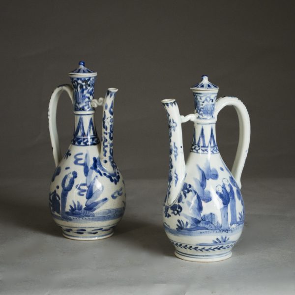 Ewer Image Unusual Matched Pair of Japanese Ewers - ROBIN MARTIN ANTIQUES